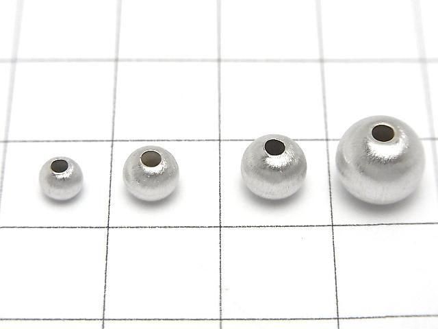 Silver 925 Round Hairline Finish [4mm][5mm][6mm][8mm] Rhodium Plated 2pcs