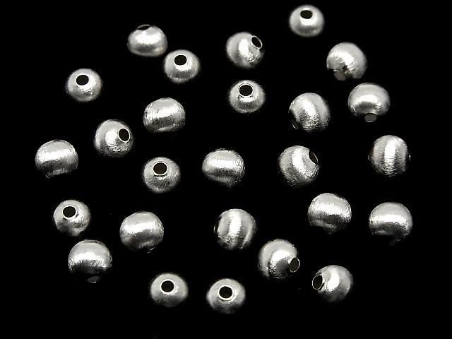 Silver 925 Round Hairline Finish [4mm][5mm][6mm][8mm] Rhodium Plated 2pcs