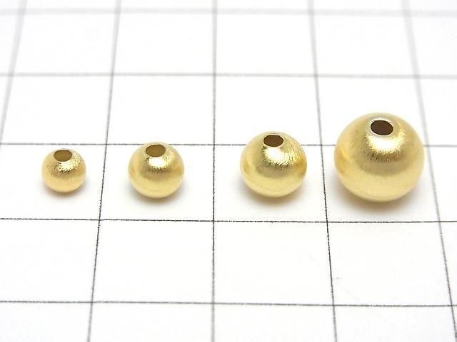 Silver925 Round Hairline Finish [4mm][5mm][6mm][8mm] 18KGP 2pcs