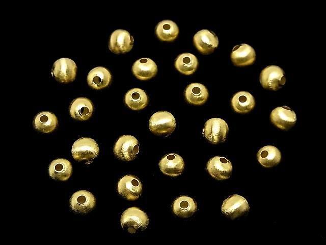 Silver925 Round Hairline Finish [4mm][5mm][6mm][8mm] 18KGP 2pcs