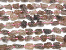 [Video] Mica in Quartz Rough Rock Nugget 1strand beads (aprx.15inch/38cm)
