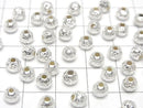 Silver925  Round  Faceted Pyramid  [4mm][5mm][6mm][8mm] No coating  2pcs