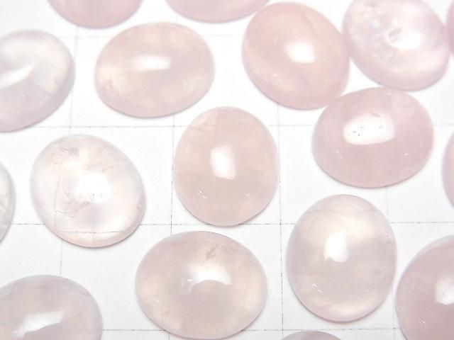 [Video]Rose Quartz AA++ Oval Cabochon 12x10mm 4pcs