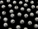 Silver925 Random Round Cut Beads [4mm][5mm][6mm][8mm] No Coating, 5 Pieces