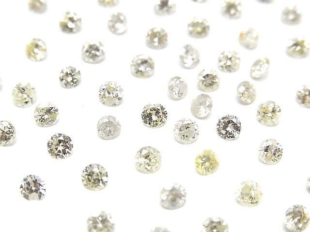 [Video]Natural Diamond Loose stone Round Brilliant Cut 3x3mm K-Rcolor 1pc