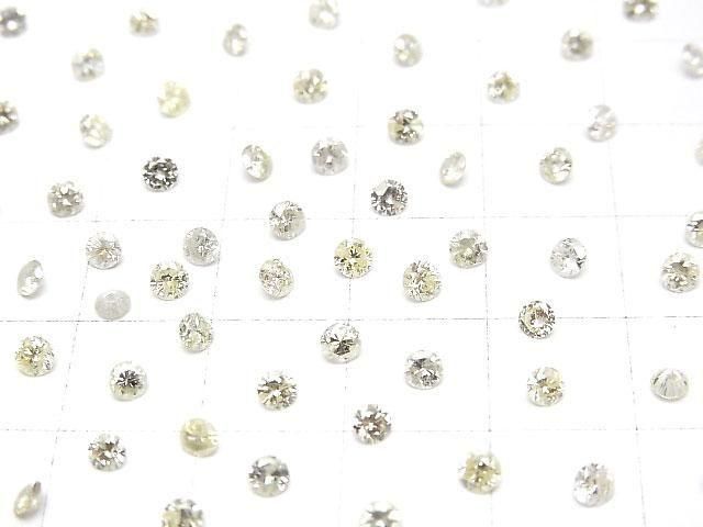 [Video]Natural Diamond Loose stone Round Brilliant Cut 3x3mm K-Rcolor 1pc