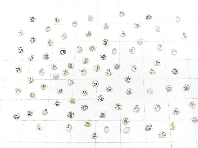 [Video]Natural Diamond Loose stone Round Brilliant Cut 3x3mm K-Rcolor 1pc
