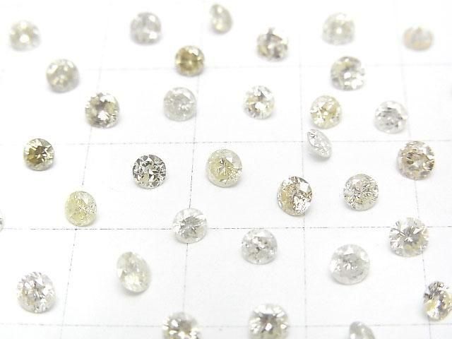 [Video]Natural Diamond Loose stone Round Brilliant Cut 3.5x3.5mm K-Rcolor 1pc