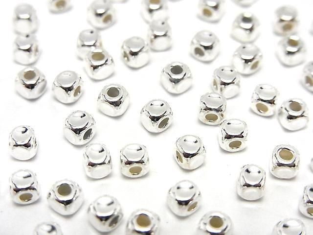 Silver925  Cube 3x3x3mm No coating  10pcs