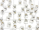Silver925  Cube 3x3x3mm No coating  10pcs