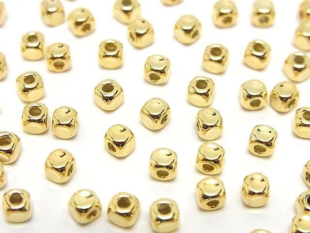 Silver925  Cube 3x3x3mm 18KGP 10pcs