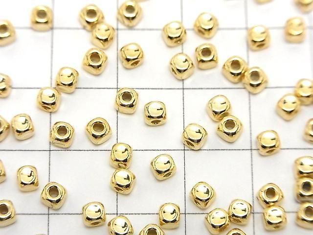 Silver925  Cube 3x3x3mm 18KGP 10pcs