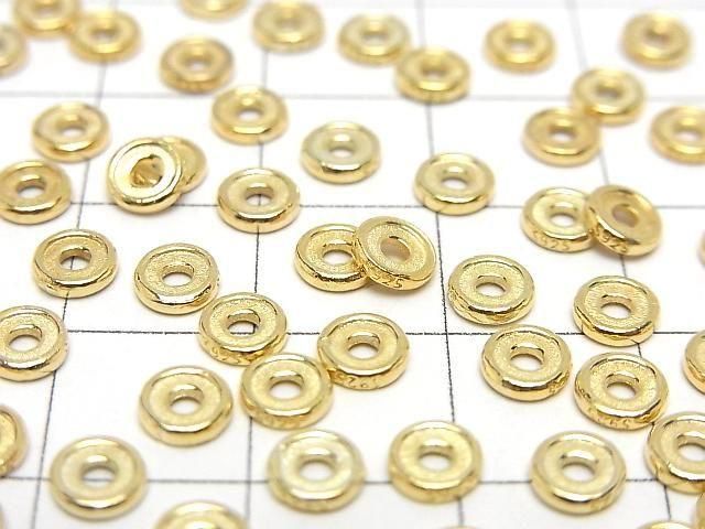 Silver925  Rondelle  4mm,5mm,6mm 18KGP 4pcs