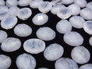 [Video] Blue Lace Agate x Crystal AAA Oval Faceted Cabochon 12x10mm 2pcs