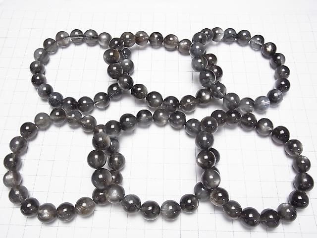 [Video] Black Star Aquamarine AAA Round 11-11.5mm Bracelet