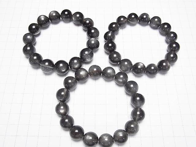 [Video] Black Star Aquamarine AAA Round 13-14mm Bracelet