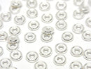 Silver925  Rondelle  4mm,5mm,6mm No coating  5pcs