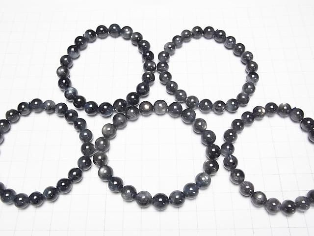 [Video] Black Star Aquamarine AA++ Round 9mm Bracelet