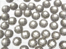 [Video] Pyrite x Crystal AAA Round Faceted Cabochon 12x12mm 2pcs