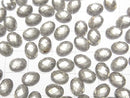 [Video] Pyrite x Crystal AAA Oval Faceted Cabochon 8x6mm 2pcs