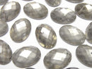 [Video] Pyrite x Crystal AAA Oval Faceted Cabochon 18x13mm 2pcs