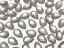 [Video] Pyrite x Crystal AAA Pear shape Faceted Cabochon 12x8mm 2pcs