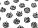Bali Silver Bead Cap 9x9x4mm Oxidized Finish 2pcs