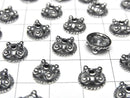 Bali Silver Bead Cap 9x9x4mm Oxidized Finish 2pcs