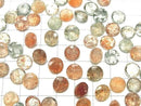 [Video]High Quality Multicolor Sunstone AAA Loose Stone Round Faceted 9x9mm 3pcs