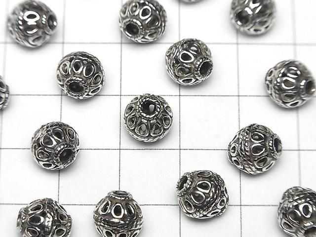 Bali Silver Design Round 8mm 1pc