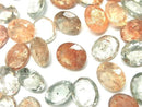 [Video]High Quality Multicolor Sunstone AAA Loose stone Oval Faceted 11x9mm 3pcs