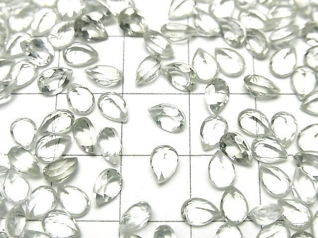 [Video]High Quality Green Amethyst AAA Loose stone Pear shape Faceted 6x4mm 10pcs