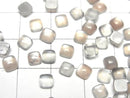 [Video] Gray Moonstone AAA Square Cabochon 4x4mm 10pcs