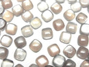 [Video] Gray Moonstone AAA Square Cabochon 6x6mm 5pcs