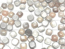 [Video] Gray Moonstone AAA Square Cabochon 6x6mm 5pcs