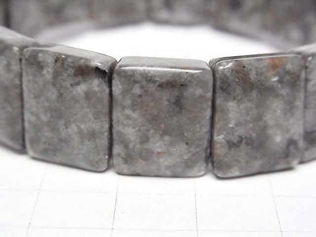 [Video] Yooperlite 2-Hole Rectangle 16x13mm 1strand (Bangle Bracelet)