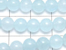 Light blue jade round 6mm 1strand beads (aprx.15inch/36cm)