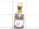 [Video][One of a kind] High Quality Kunzite AAA Faceted Pendant 18KGP NO.110
