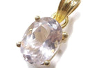 [Video][One of a kind] High Quality Kunzite AAA Faceted Pendant 18KGP NO.116