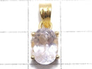 [Video][One of a kind] High Quality Kunzite AAA Faceted Pendant 18KGP NO.116