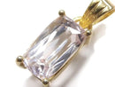 [Video][One of a kind] High Quality Kunzite AAA Faceted Pendant 18KGP NO.117