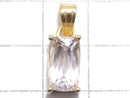 [Video][One of a kind] High Quality Kunzite AAA Faceted Pendant 18KGP NO.117
