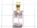 [Video][One of a kind] High Quality Kunzite AAA Faceted Pendant 18KGP NO.123