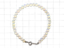 [Video][One of a kind] High Quality Ethiopian Opal AAA- Semi Round 5mm Bracelet NO.1