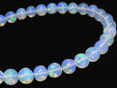 [Video][One of a kind] High Quality Ethiopian Opal AAA- Semi Round 5.5mm Bracelet NO.11