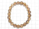 [Video][One of a kind] Rutilated Quartz AAA- Round 9mm Bracelet NO.319