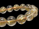 [Video][One of a kind] Rutilated Quartz AAA- Round 11mm Bracelet NO.323
