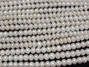 [Video] Fresh Water Pearl AA White Rondelle 7x7x5mm 1strand beads (aprx.15inch/37cm)