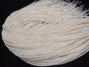 [Video] Fresh Water Pearl AAA Potato 4mm White 1strand beads (aprx.15inch/37cm)