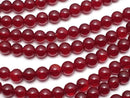 Cherry color Chalcedony AAA Round 4mm 1strand beads (aprx.15inch/36cm)